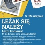 NoVa Park rozdaje dwuosobowe leżaki w sierpniowym konkursie!